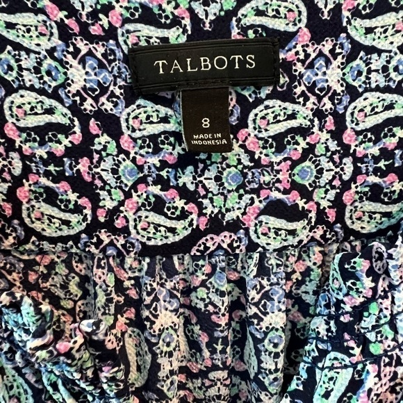 Talbots Blue Paisley Dress - Picture 6 of 15